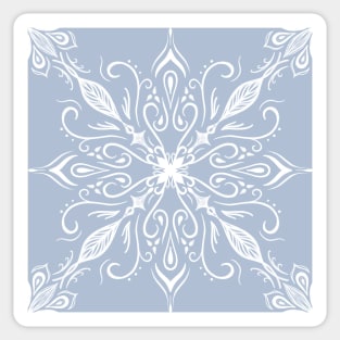 Blue mandala pattern Sticker